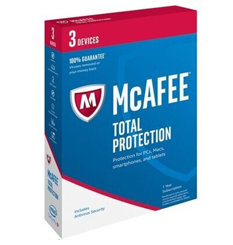 McAfee Total Protection - 3 Years Arabic/English 1 User - 5 Devices  E-Voucher - Jarir Bookstore KSA
